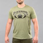 Футболка з принтом "BLACK WATER" OLIVE (Бавовна) - Зображення 4