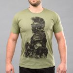 Футболка з принтом "LEGION" OLIVE (Бавовна) - Зображення 4