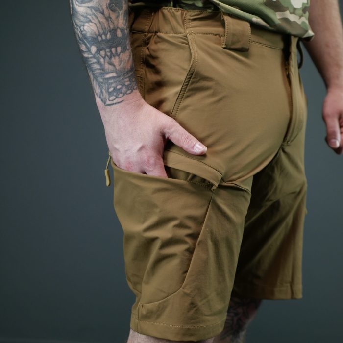 Тактичні шорти BR Stinger | Стрейч, койот | Літо, ТрО, польові умови - Зображення 8