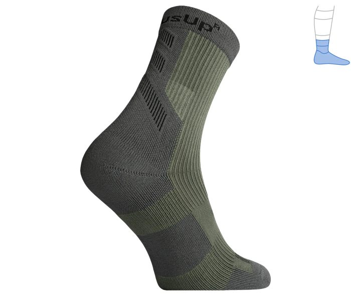 Демісезонні компресійні шкарпетки MidDry Олива/Сірий - Зображення 3