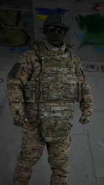 Сумка-напашник XL Militex Cordura original USA Мультикам з NIR-просоченням - Зображення 7