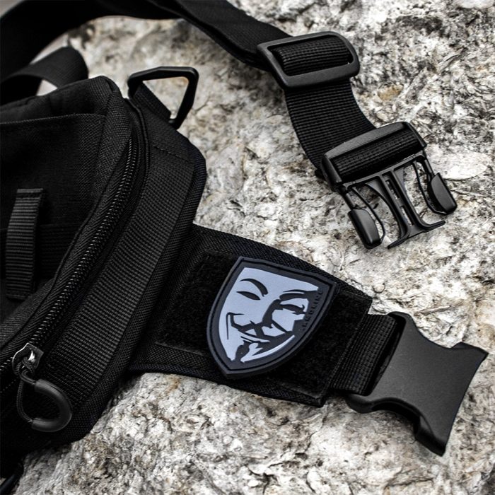 Тактична міська сумка "VENDETTA" BLACK (Cordura) - Зображення 7