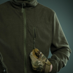 Тактична вітрозахисна флісова кофта Militex mod. 5 Хакі - Зображення 10