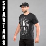 Футболка з принтом "SPARTANS" BLACK (Бавовна) - Зображення 2