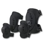 Комплект чорних наколінників та налокітників