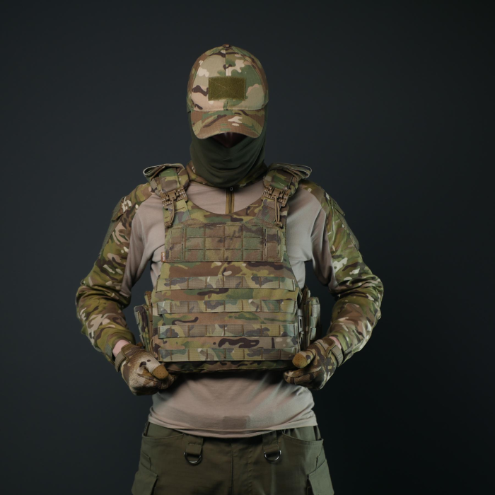 Бронежилет з збільшеною площею захисту Kiborg Modular X-1 (M) — Мультикам - Зображення 6