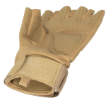 Безпалі каучукові рукавиці койот з кісточками Outdoor Tactics - Зображення 2