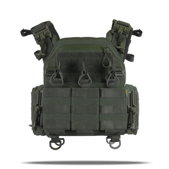 Плитоноска Kiborg GU Gen.2 + з'ємна панель для трьох магазинів Хакі - Зображення 2