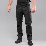 Штани тактичні "DEFENDER" BLACK з ременем (Rip-Stop Стрейч)