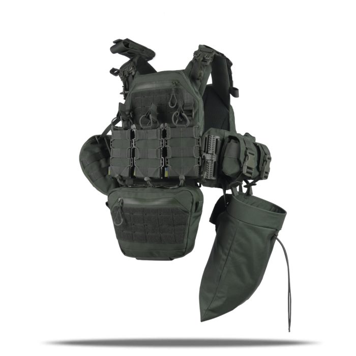 Комплект Kiborg Плитоноска GU gen.2 + 8 підсумків Хакі - Зображення 4