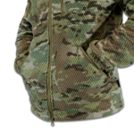 Тактична вітрозахисна флісова кофта Militex mod. 5 Мультикам - Зображення 3