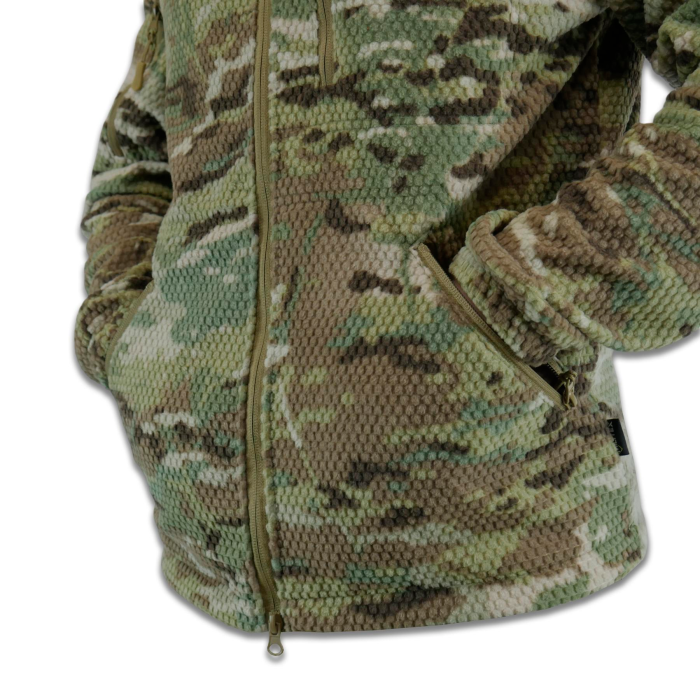 Тактична вітрозахисна флісова кофта Militex mod. 5 Мультикам - Зображення 3