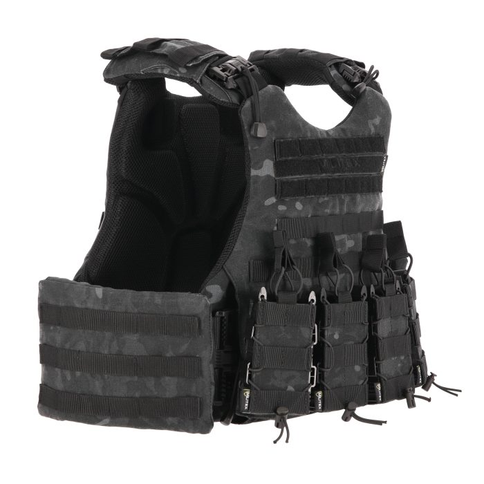 Бронежилет Modular X-1 Kiborg Чорний мультикам (без підсумків) - Зображення 5