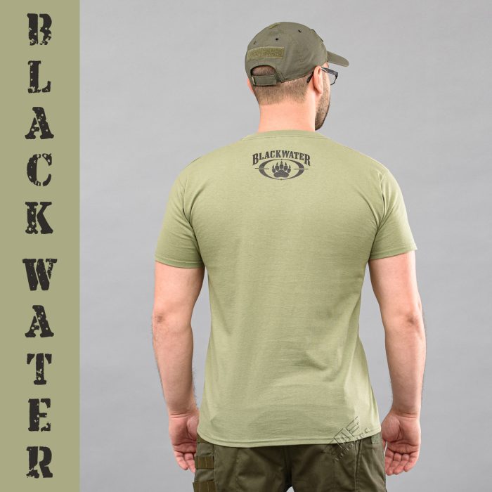 Футболка з принтом "BLACK WATER" OLIVE (Бавовна) - Зображення 3
