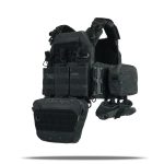 Комплект плитоноска Kiborg GU Gen.2 + 6 підсумків Чорний Мультикам