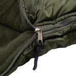 Спальний мішок з капюшоном 2.10х90 фліс олива зимовий - Зображення 4