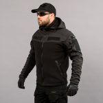 Толстовка з капюшоном "ANTITERROR II" BLACK (Фліс + Мембрана) - Зображення 2