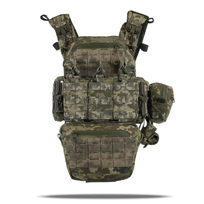 Комплект плитоноска Kiborg GU Gen.2 + 6 підсумків Піксель - Зображення 2