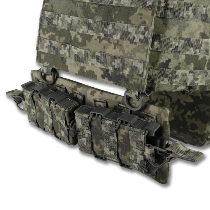 Комплект Плитоноска Kiborg GU Gen.2 з двома підсумками та захистом 1 класу Піксель - Зображення 7