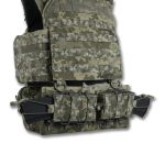 Комплект Плитоноска Kiborg GU Gen.2 з двома підсумками та захистом 1 класу Піксель - Зображення 2