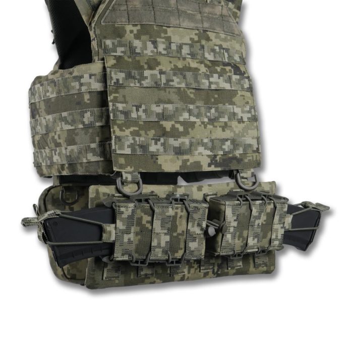 Комплект Плитоноска Kiborg GU Gen.2 з двома підсумками та захистом 1 класу Піксель - Зображення 2