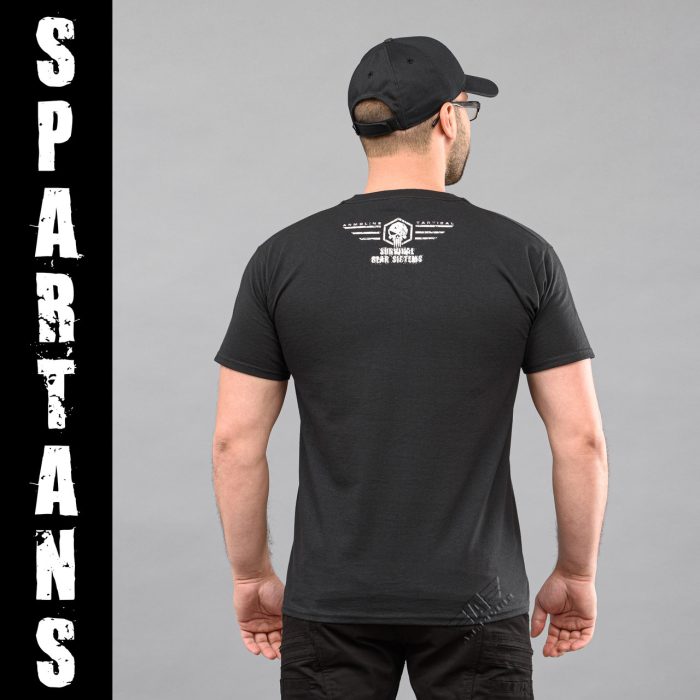 Футболка з принтом "SPARTANS" BLACK (Бавовна) - Зображення 3