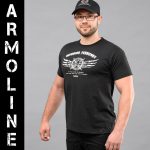 Футболка з принтом "ARMOLINE" BLACK (Бавовна) - Зображення 2