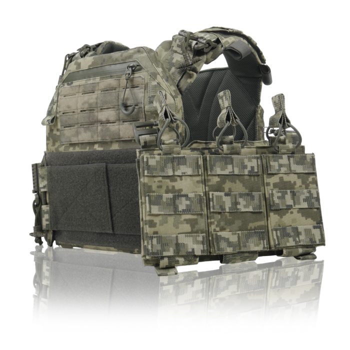 Плитоноска Kiborg GU Gen.2 + з'ємна панель для трьох магазинів Піксель - Зображення 4