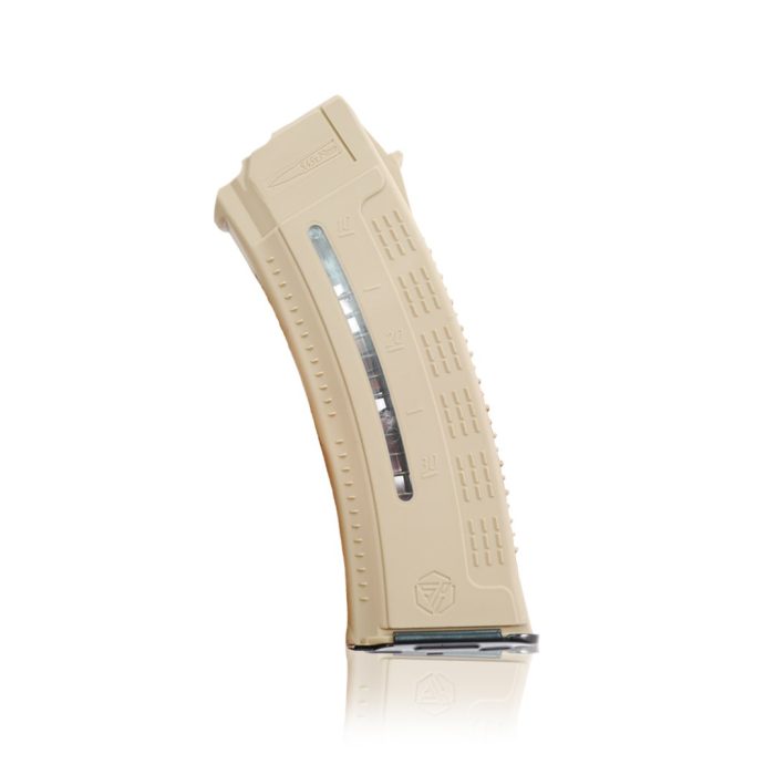Магазин для АК коробчатий з вікном для контролю кількості заряду патронів койот - Зображення 1