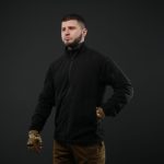 Вітрозахисна флісова кофта Militex mod. 6 — Чорна - Зображення 6