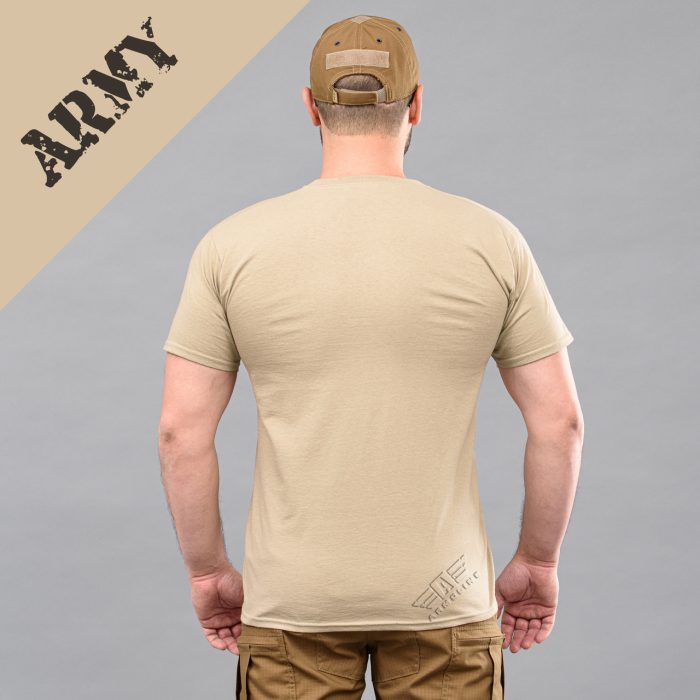 Футболка з принтом "ARMY" KHAKI (Бавовна) - Зображення 3