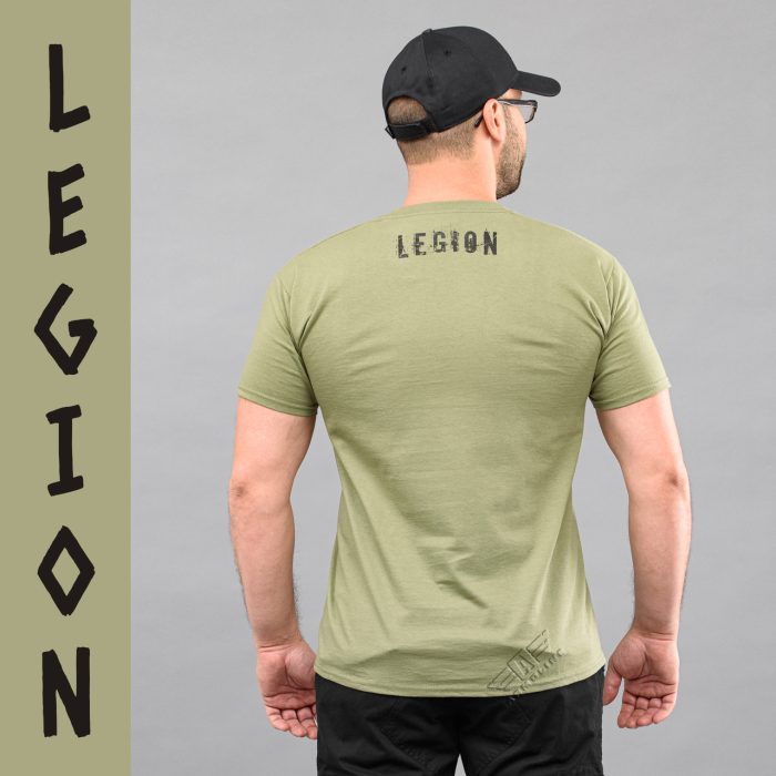 Футболка з принтом "LEGION" OLIVE (Бавовна) - Зображення 3