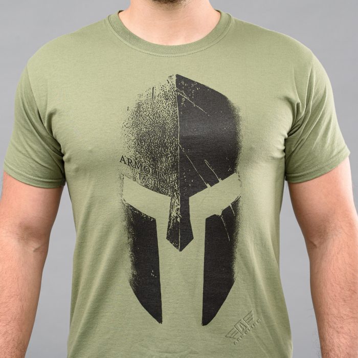 Футболка з принтом "GLADIATOR" OLIVE (Бавовна) - Зображення 4