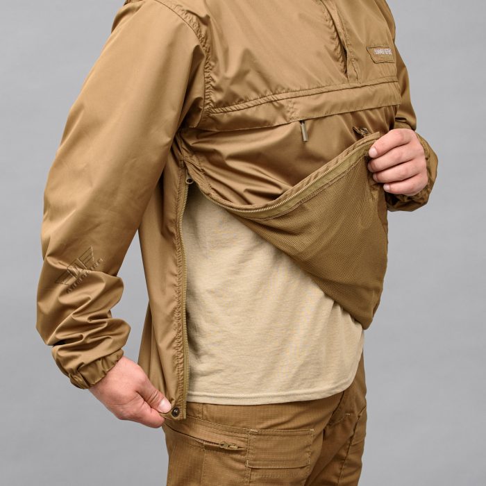 Анорак "SUMMER DEFENCE" COYOTE (Плащівка + Сітка) - Зображення 8