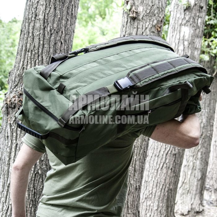 Сумка-рюкзак армійський 80л. "Кочівник" OLIVE (Cordura) - Зображення 9