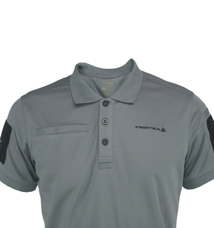 Анатомічна футболка поло графіт Frontier Milvus - Зображення 3