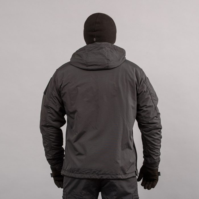 Анорак "TRAVEL DEFENCE" BLACK (Таслан + Мікрофліс) - Зображення 3
