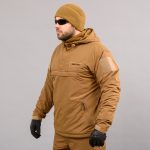 Анорак "TRAVEL DEFENCE" COYOTE (Таслан + Мікрофліс) - Зображення 2