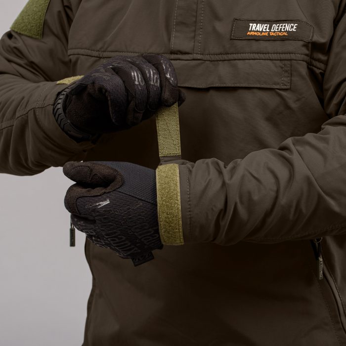 Анорак "TRAVEL DEFENCE" DARK OLIVE (Таслан + Мікрофліс) - Зображення 7