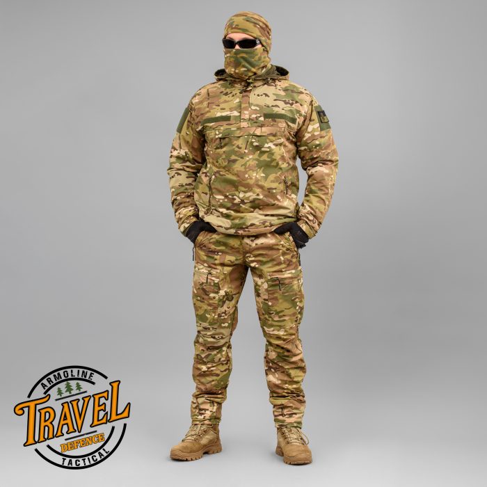 Анорак "TRAVEL DEFENCE" MULTICAM (Таслан + Мікрофліс) - Зображення 12