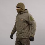 Анорак "TRAVEL DEFENCE" OLIVE (Таслан + Мікрофліс) - Зображення 2