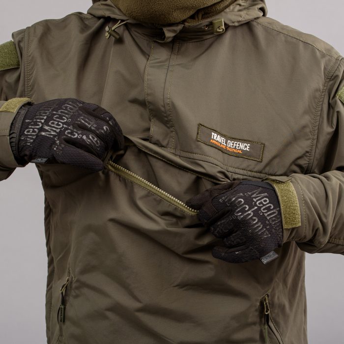 Анорак "TRAVEL DEFENCE" OLIVE (Таслан + Мікрофліс) - Зображення 5