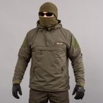 Анорак "TRAVEL DEFENCE" OLIVE (Таслан + Мікрофліс)