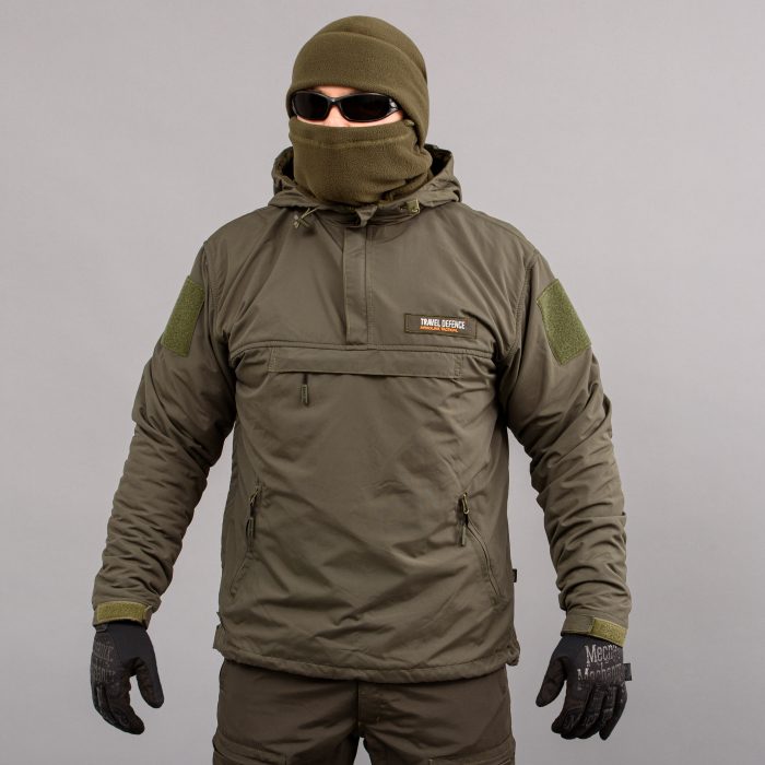 Анорак "TRAVEL DEFENCE" OLIVE (Таслан + Мікрофліс) - Зображення 1