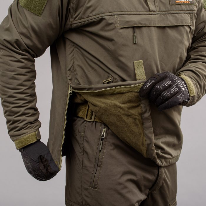 Анорак "TRAVEL DEFENCE" OLIVE (Таслан + Мікрофліс) - Зображення 10