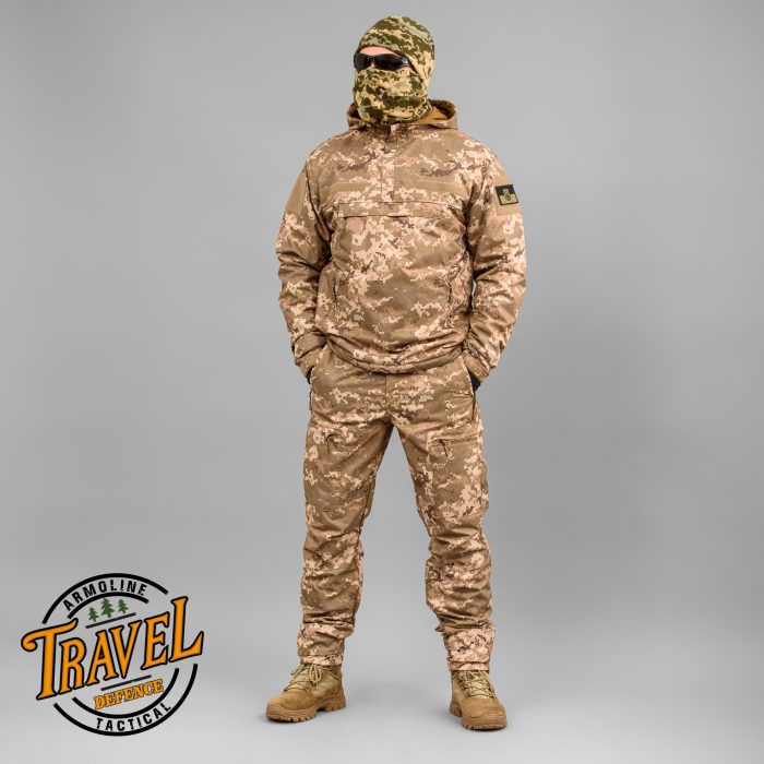 Анорак "TRAVEL DEFENCE" УКРПІКСЕЛЬ ММ14 (Таслан + Мікрофліс) - Зображення 11