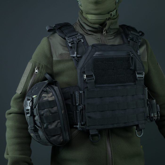 Аптечка-підсумок зі швидким скидом Kiborg GU Чорний Мультикам - Зображення 7