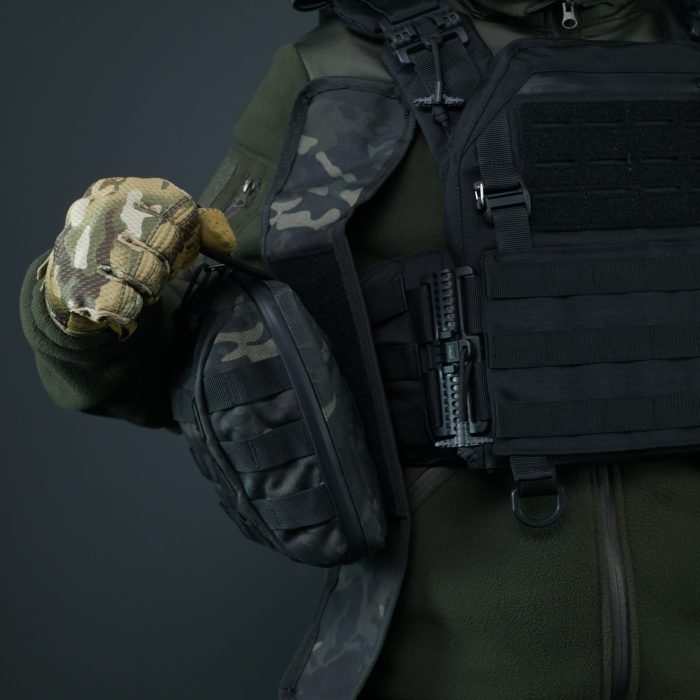 Аптечка-підсумок зі швидким скидом Kiborg GU Чорний Мультикам - Зображення 9