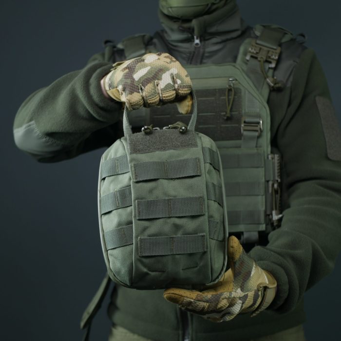 Аптечка-підсумок зі швидким скидом Kiborg GU Хакі - Зображення 9