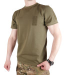 Футболка з велкро панелями хакі Kiborg